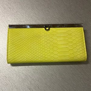 Yellow wallet